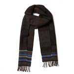 Load image into Gallery viewer, Bothy Tempest Navy Lambswool Scarf
