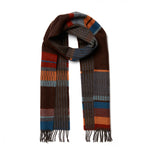 Load image into Gallery viewer, Strathay Cinder Dark Lambswool Scarf
