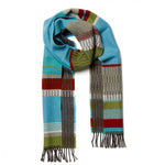 Load image into Gallery viewer, Strathay Verdigris Turquoise Lambswool Scarf
