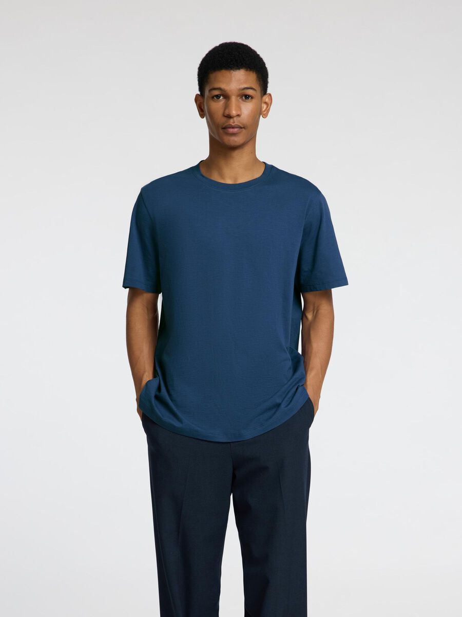 Aspen Slub SS O Neck Tee Oceana