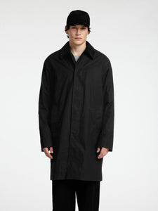 Walter Waxed Cotton Coat Black