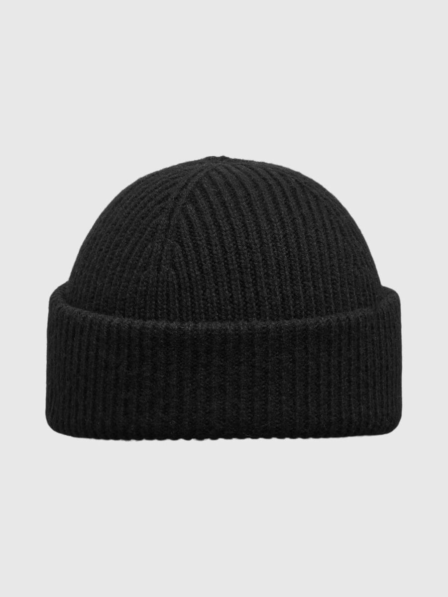 Mason Merino Wool Beanie Black