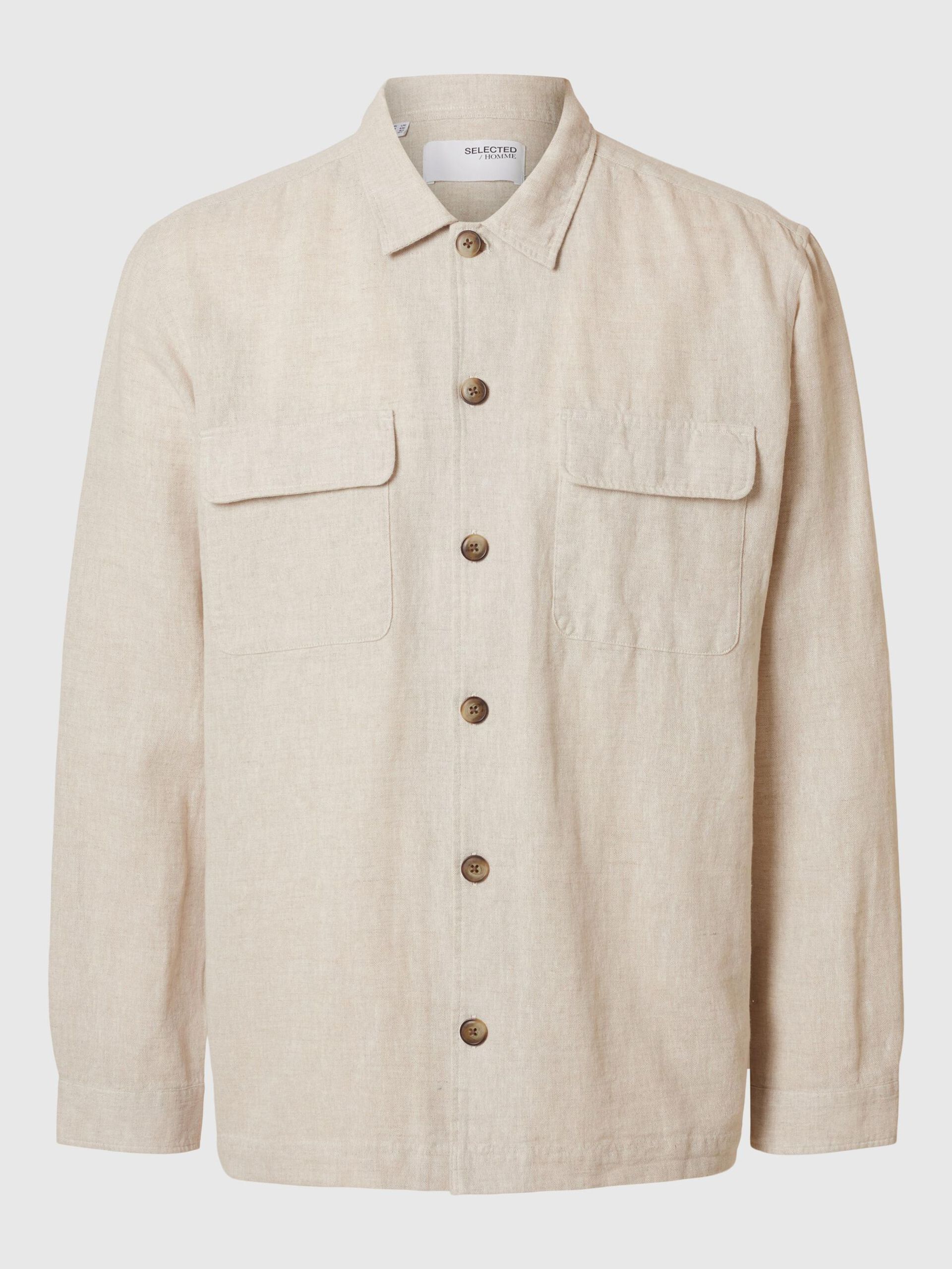 Leroy Sun Overshirt Pure Cashmere/White