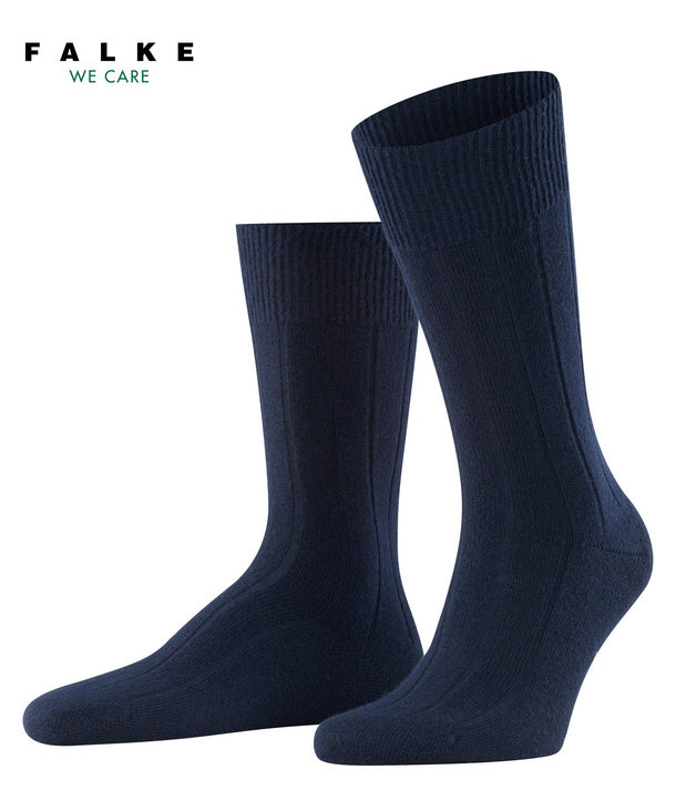 Lhasa Ribbed Socks Dark Navy