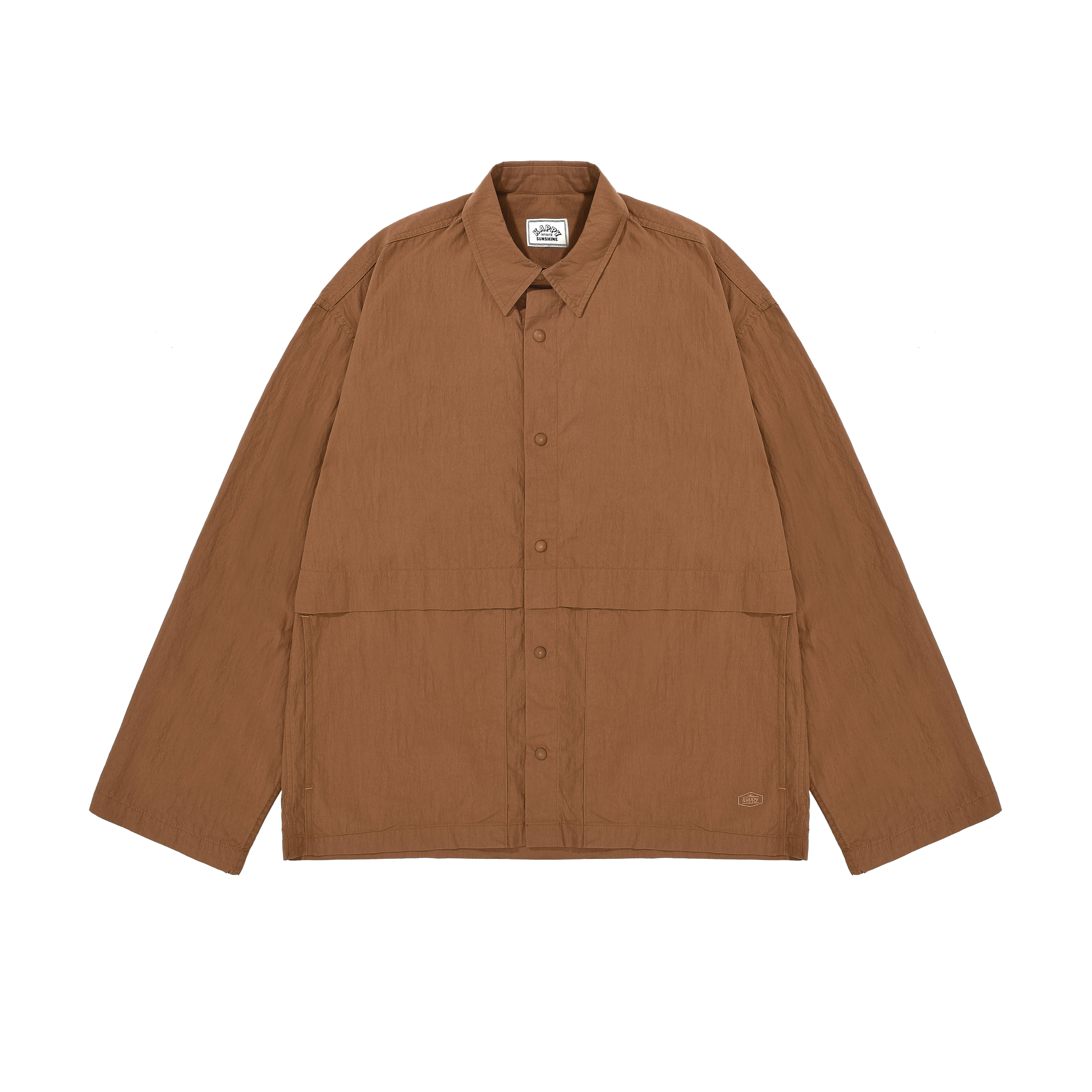 Snap Shirt Jacket Brick