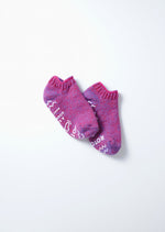 Load image into Gallery viewer, Pile Sockslipper Dark Pink/Purple
