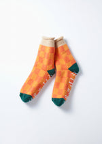 Load image into Gallery viewer, Pile Room Socks Beige/Dark Green
