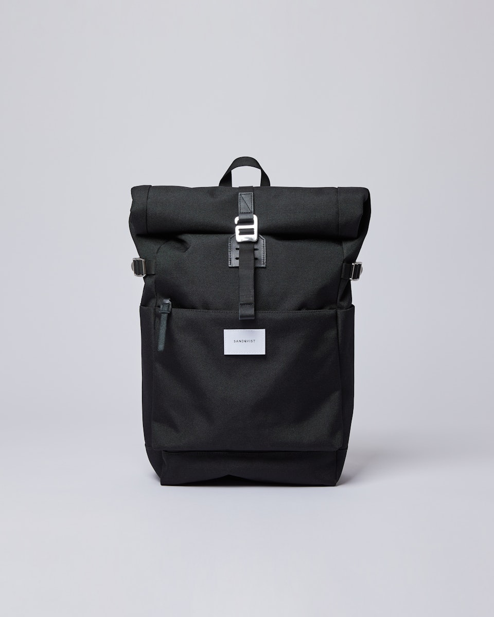 Ilon Black With Black Leather Backpack