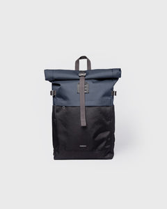 Icon Rolltop Backpack Multi Black/Navy With Black Leather