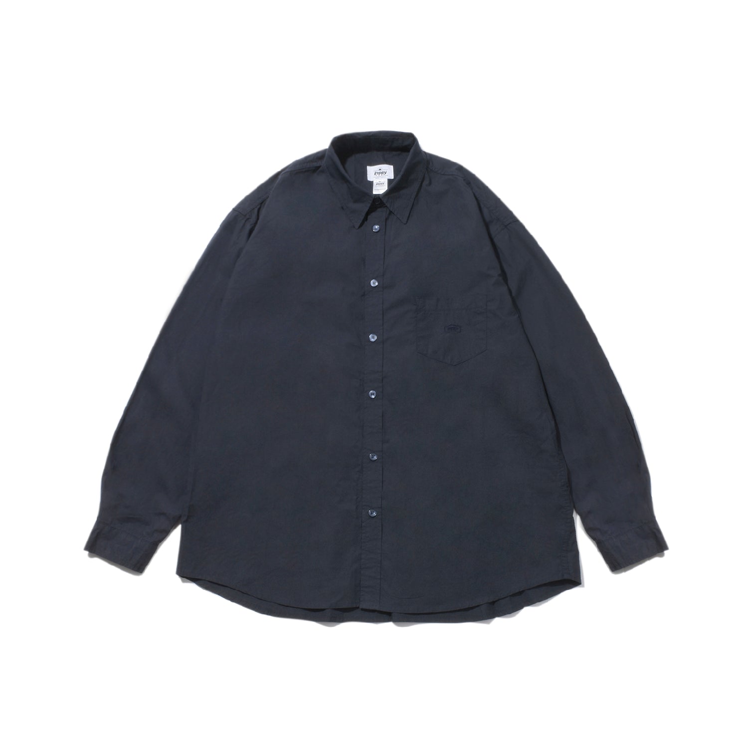 Relaxed Cotton Shirt Navy