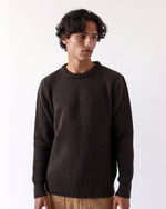 Load image into Gallery viewer, Hamish Ribbed Jumper Slate Brown/Forest Green
