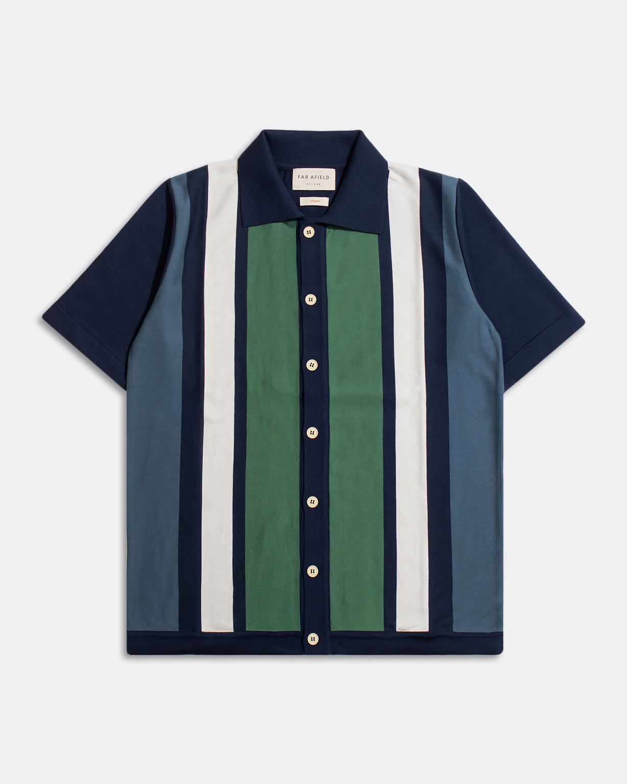 Velzy Cardigan Neto Stripe Navy Iris/Green