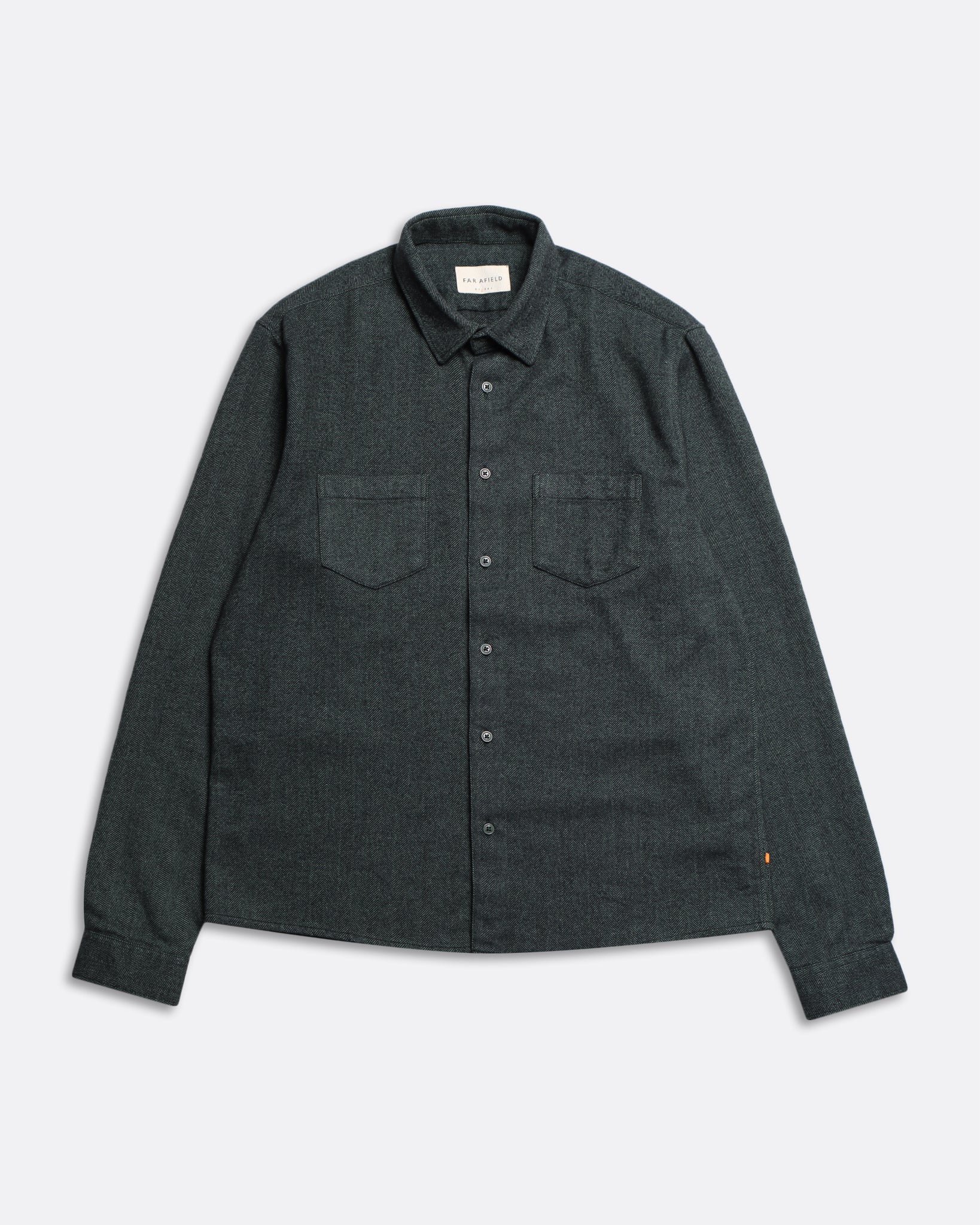 Classic Shirt Herringbone Forest Green