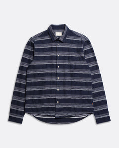 Classic Shirt Peysa Stripe Navy Iris