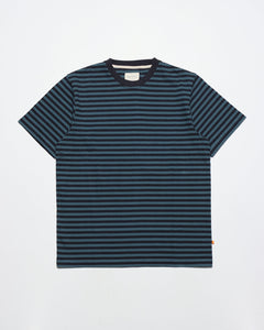 Crewneck SS T Shirt Stargazer Blue Breton Stripe