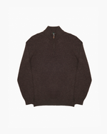 Load image into Gallery viewer, Sutherland Half Zip Mock Neck Jumper Cocoa
