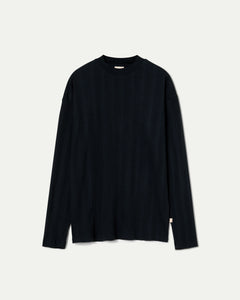 Lerias Long Sleeve Mockneck Tee Dark Navy