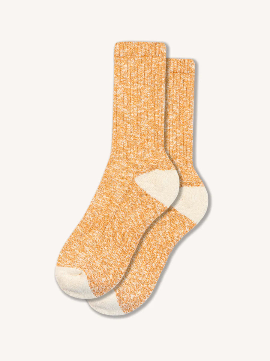 Orange Marl Elgin Cotton Socks