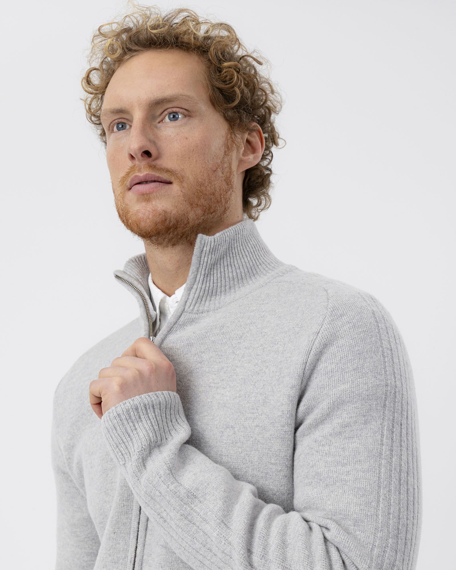 Finn Fullzip Marble Grey