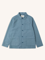 Load image into Gallery viewer, Ormiston Jacket Linen Blend Denim Blue
