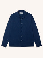 Load image into Gallery viewer, Tain Shirt Indigo Linen/Cotton/Denim
