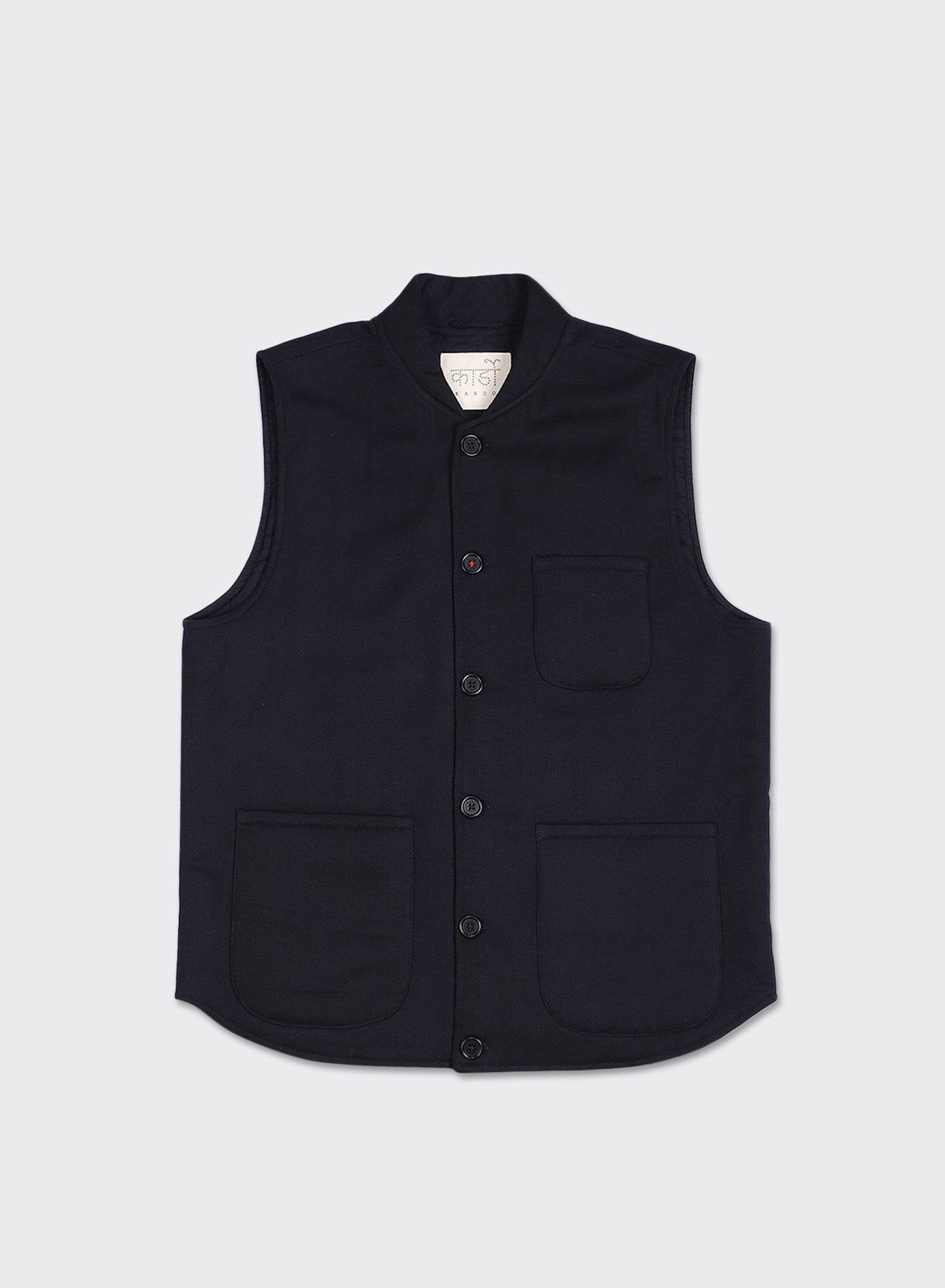 Navy Leo Vest