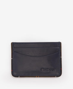 Chatton Leather Navy/Classic Tartan Cardholder