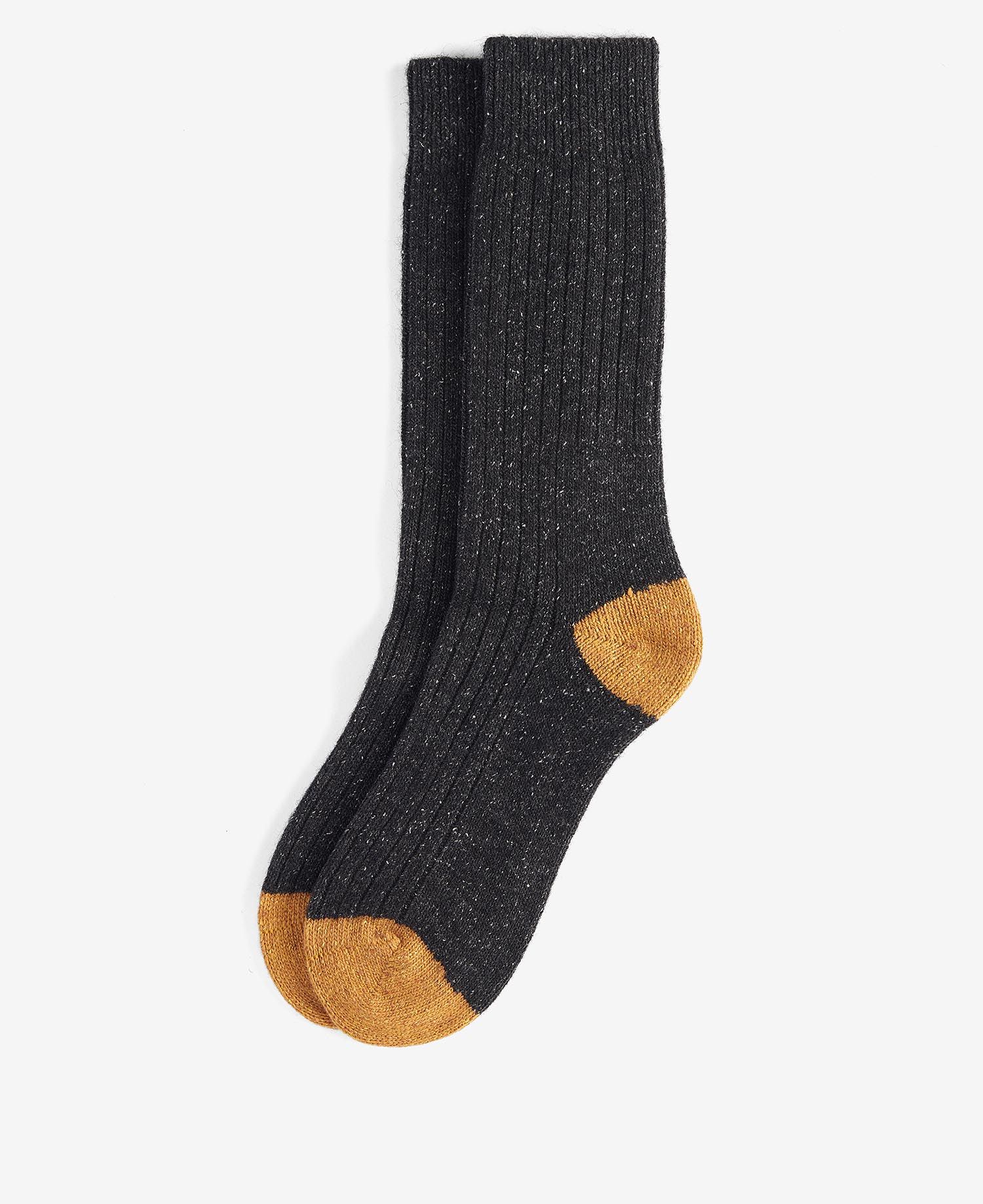 Houghton Socks Charcoal/Ochre