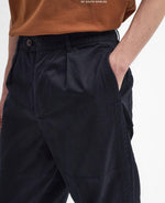 Load image into Gallery viewer, Oakmoor Relaxed Twill Trousers Black
