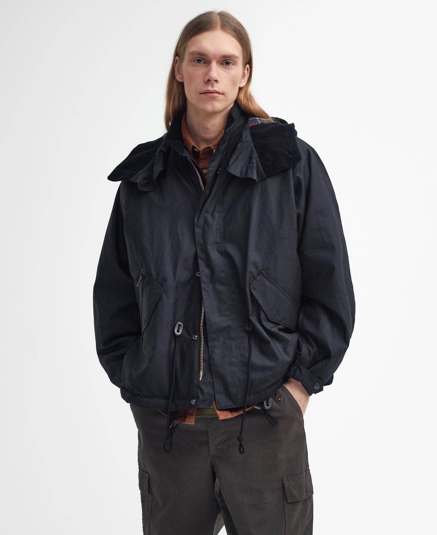 Short Wind Waxed Parka