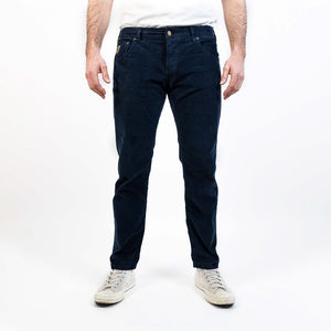 Sierra Thin Corduroy Trousers Navy Blue