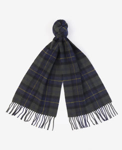 Tartan Lambswool Scarf Olive Night