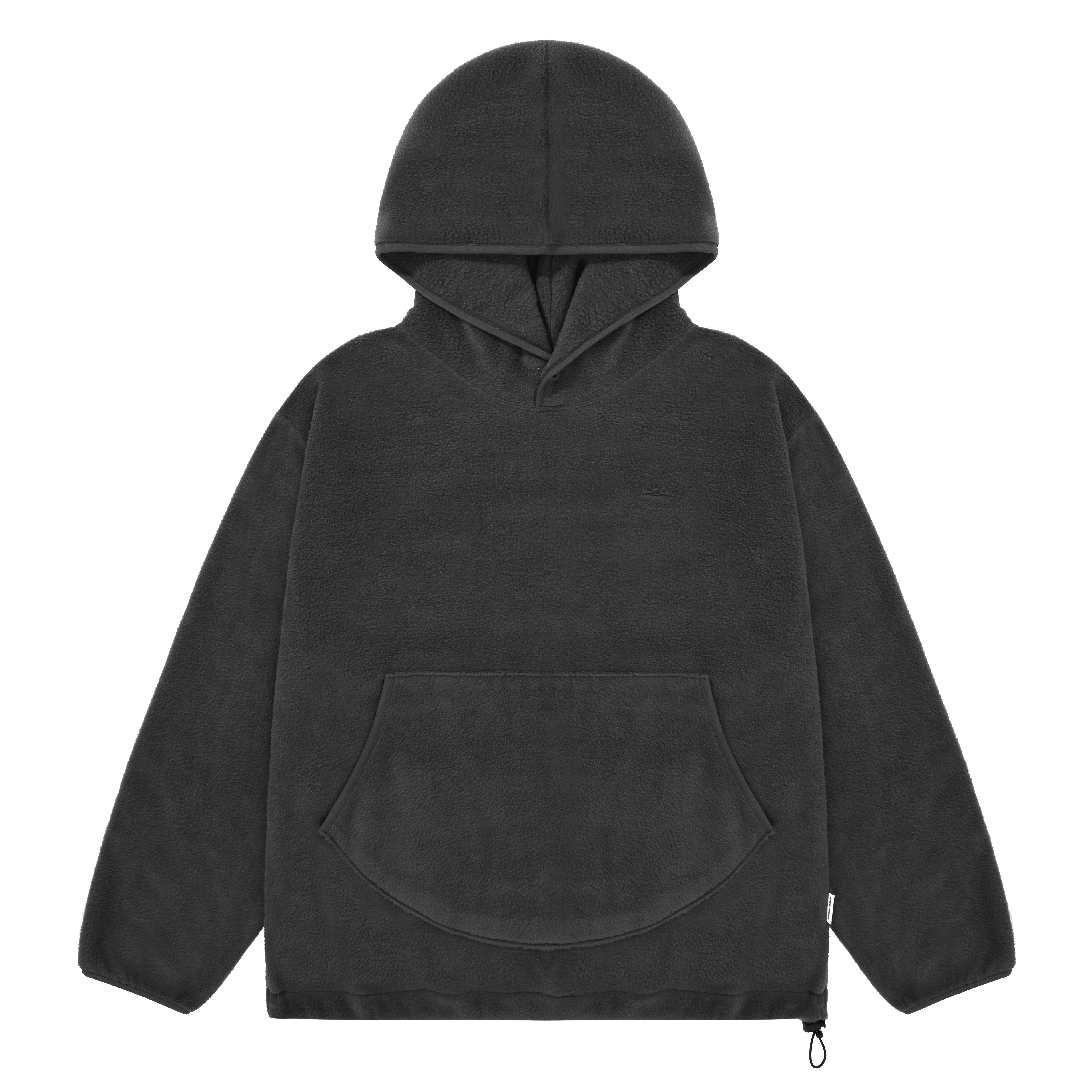 Sunrise Fleece Snap Hoodie Dark Grey