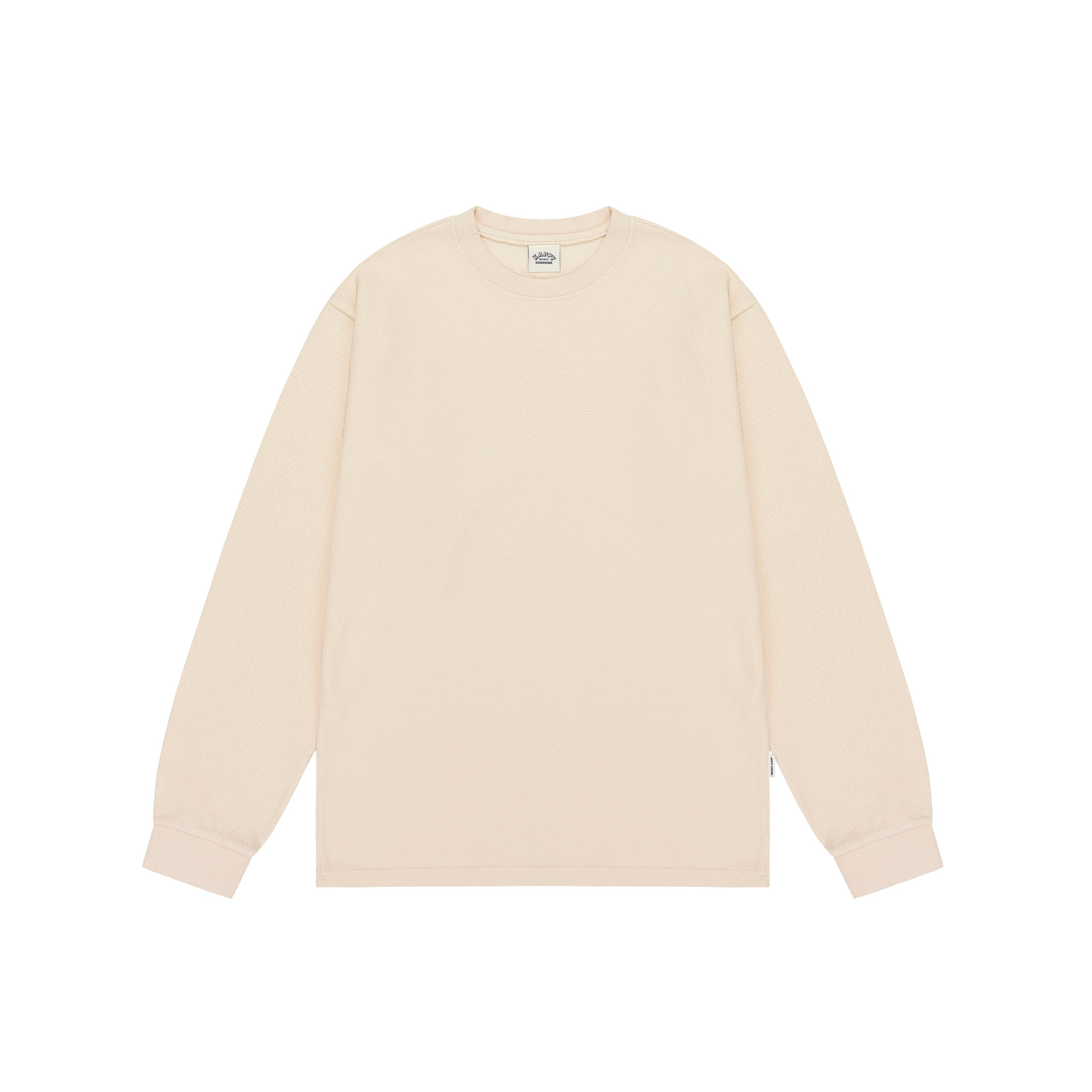 Waffle Long Sleeve Tee Cream