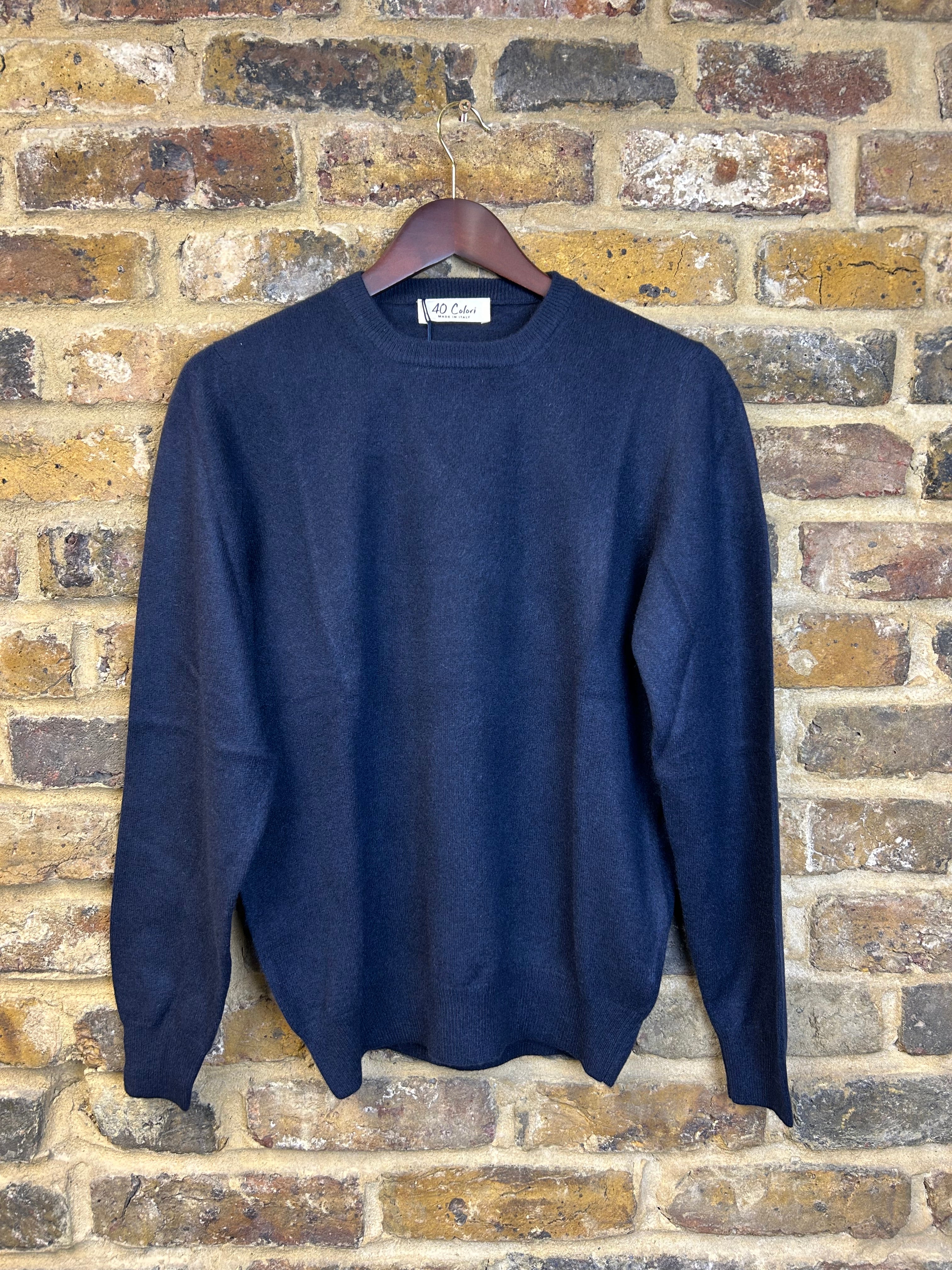 Cashmere Crew Neck Ribbed Jumper Beluga