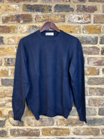 Load image into Gallery viewer, Cashmere Crew Neck Ribbed Jumper Beluga
