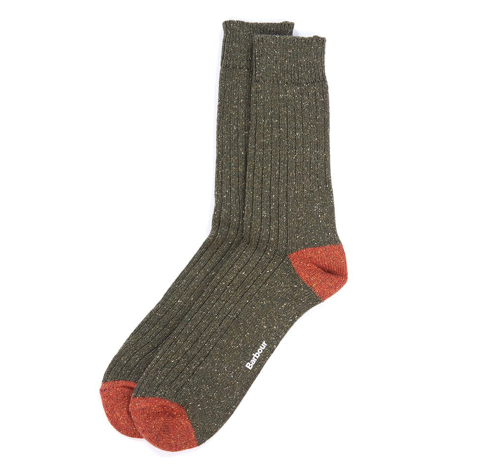 Houghton Socks Olive/Burnt Orange