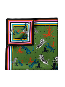 Jungle Green Pocket Square