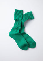 Load image into Gallery viewer, Loos Pile Crew Socks Green
