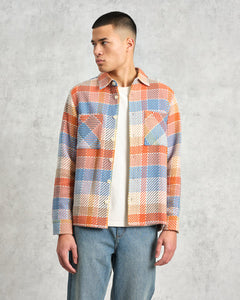 Whiting Overshirt Pike Check Orange/Blue