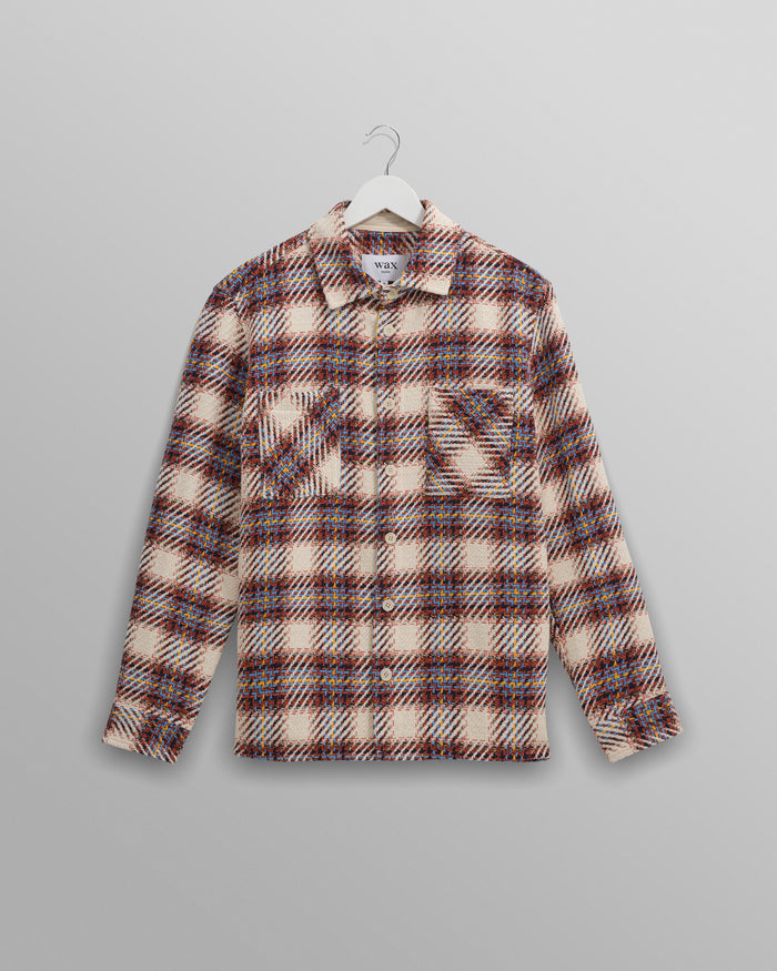 Whiting Overshirt Hutton Check Ecru/Multi