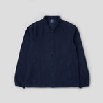 Load image into Gallery viewer, Navy Fitted Cotton Canvas Coach Jacket
