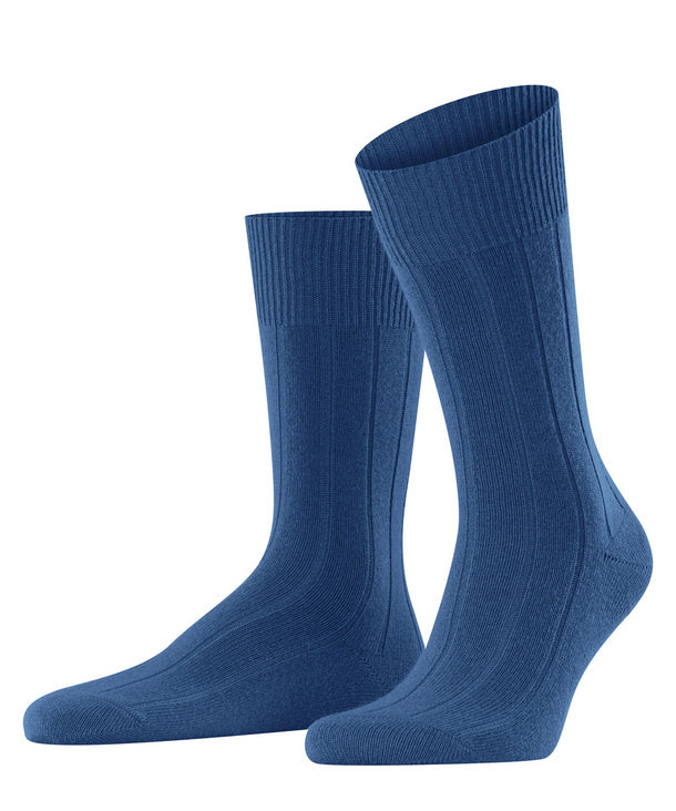 Sapphire Lhasa Ribbed Socks