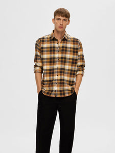 Inca Gold Checks Reg Owen Flannel Shirt