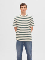 Load image into Gallery viewer, Relax Solo Stripe Short Sleeve Green Gables Tee
