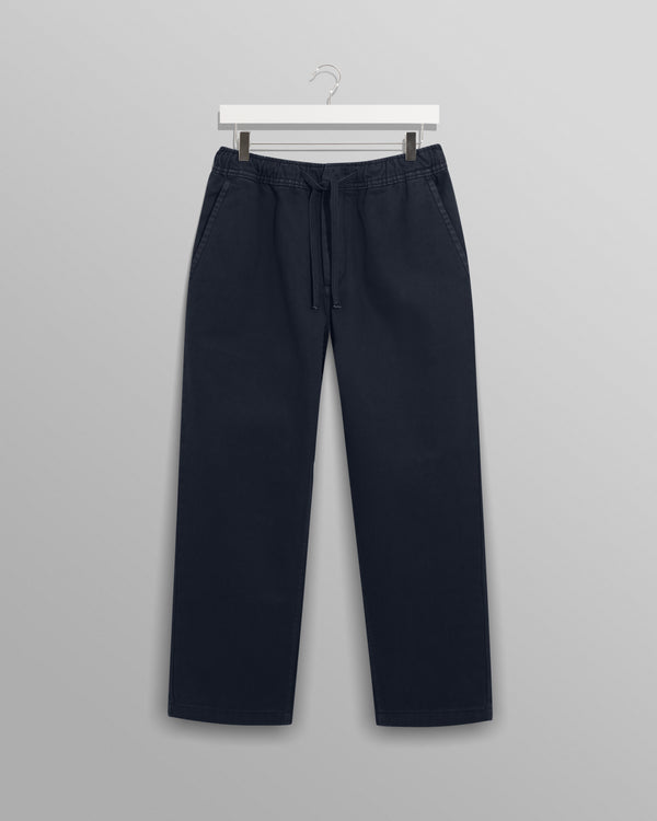 Navy Organic Cotton Twill Kurt Trouser