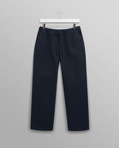 Navy Organic Cotton Twill Kurt Trouser