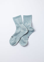 Load image into Gallery viewer, Light Blue Double Face Mid Socks
