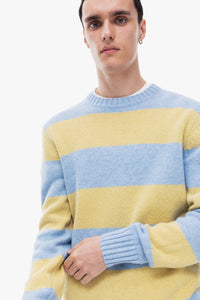 Yellow Poppelino Jumper With Stripes