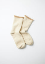 Load image into Gallery viewer, Ivory/Beige Double Face Cozy Sleeping Socks
